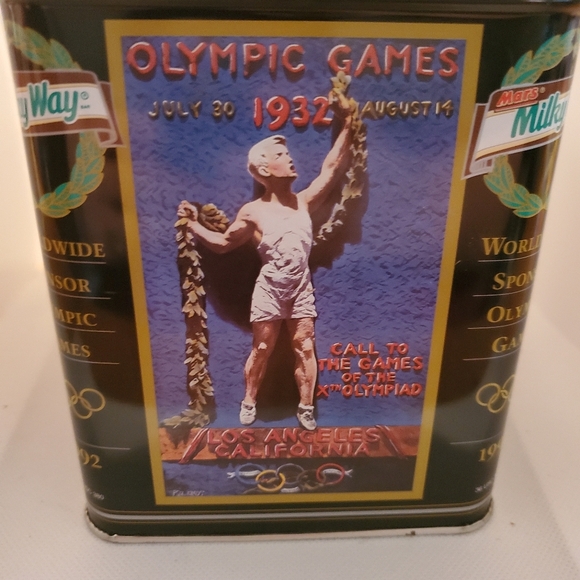 Vintage Mars Milky Way 1992 Olympic Games Collectible Tin Sponsor EMPTY - Picture 3 of 7